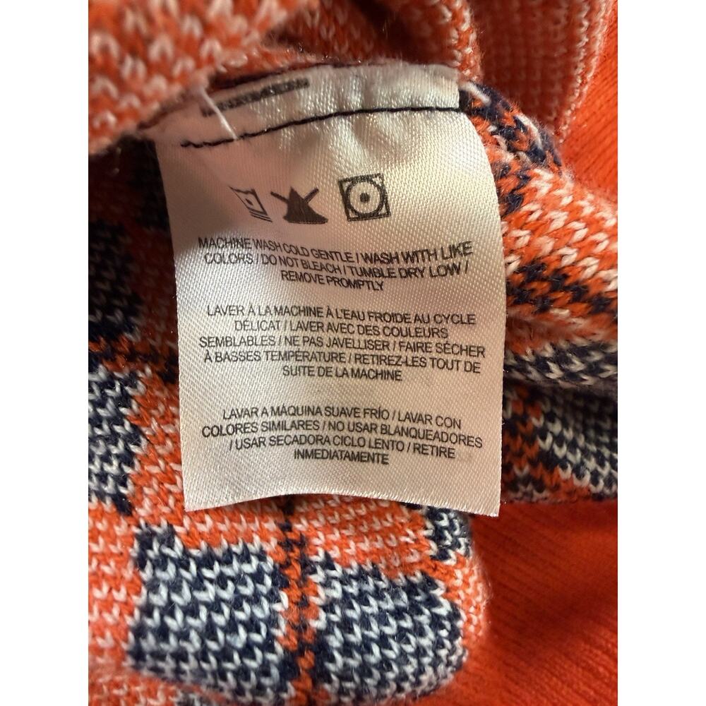 NFL Denver Broncos Ugly Christmas Sweater Orange Navy Patchwork XL Team Apparel - Picture 6 of 7